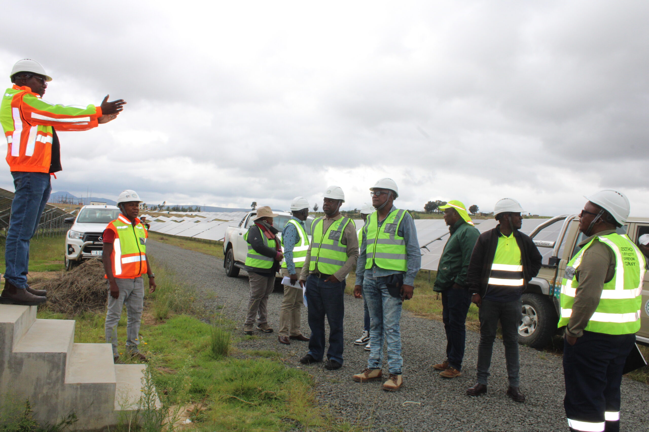 LEGCO Board Visits Ramarothole Solar Power Plant
